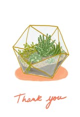 Terrarium - Tarjeta De Agradecimiento